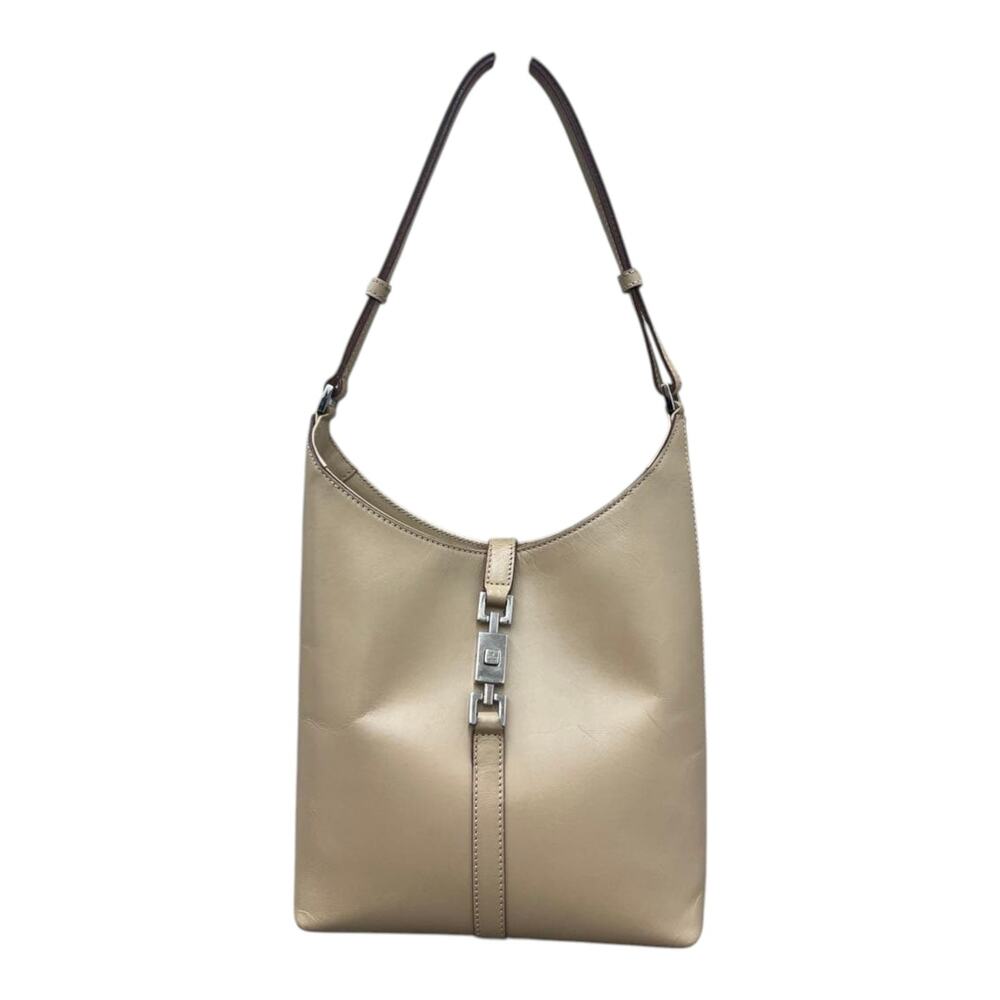 Gucci Jackie Leather Shoulder Bag – Beige/Taupe